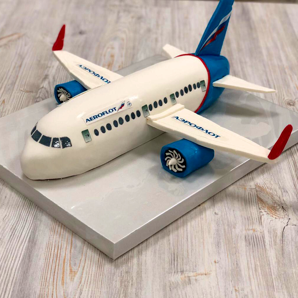 торт в виде самолета
